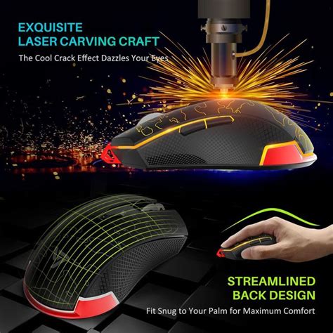 Shop Victsing Pc109a Pro Rgb Gaming Mouse Wired With