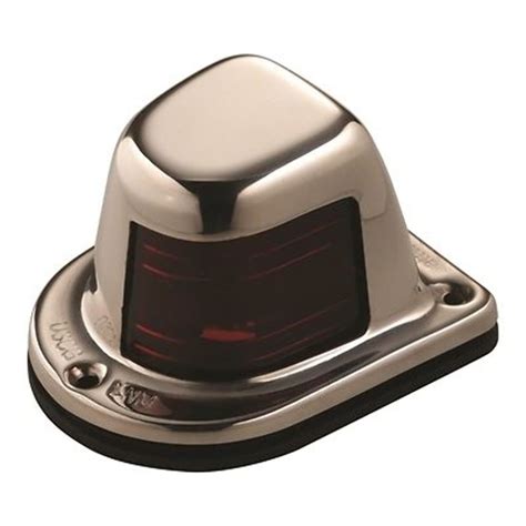 Stainless Steel Red Side Lights Only Horizontal Deck Mount Attwood