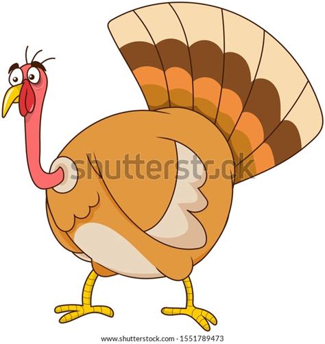 Funny Turkey Cartoons Vector Illustration Stock Vector Royalty Free