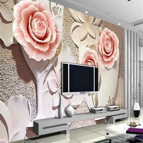 Living Room Wallpaper For Tv Wall See More On This Design You Love