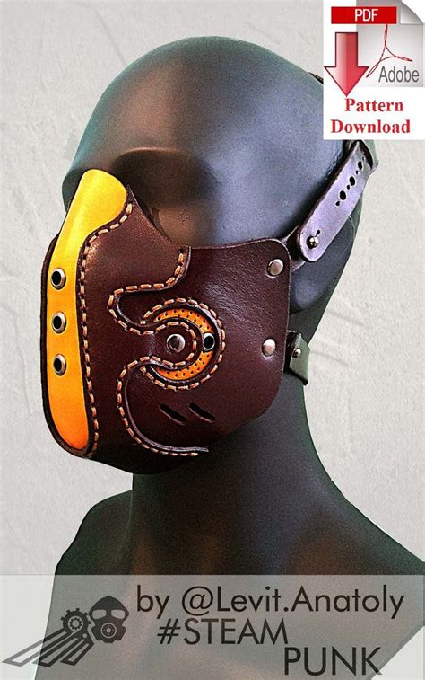 Pattern Pdf Leather Steampunk Mask Etsy