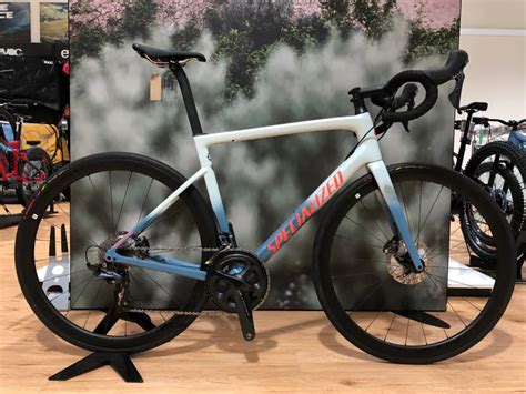 Ex Demo Specialized Tarmac Sl6 Expert Disc Wmn 56 Greyice Blueacid