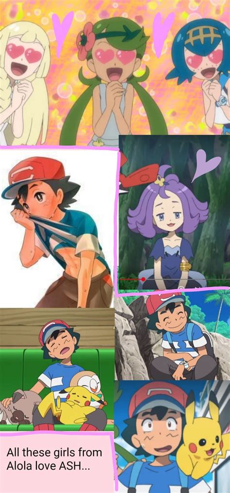 Alola Sun And Moon Pokémon Ash X Lana
