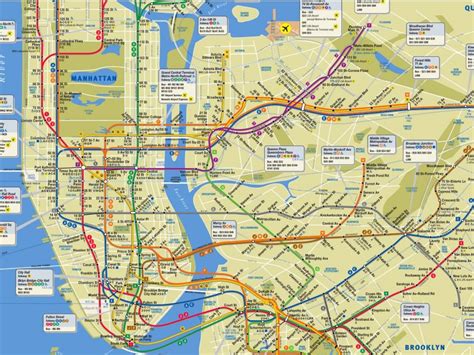 New York Morto Il Grafico Della Mappa Metropolitana Più Famosa Al