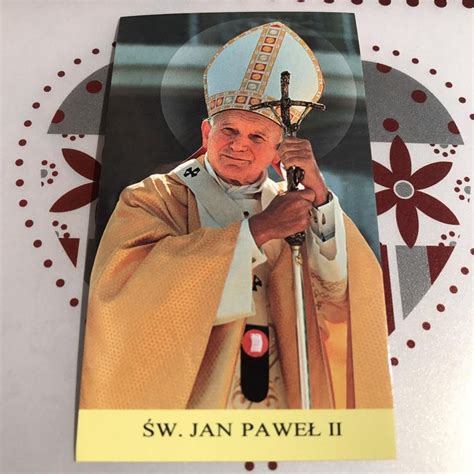 Pope St John Paul Ii Holy Card W Second Class Relic Nun Etsy Holy Cards Pope Saint John