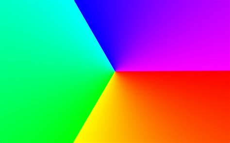 Download Wallpaper 1680x1050 Rgb Shapes Edges Gradient Abstraction