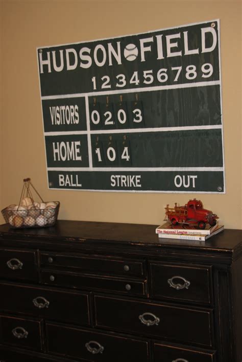 That Village House Baseball Scoreboard Wall Art