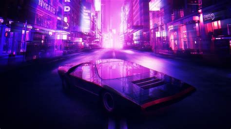 1366x768 Neon City Car 4k 1366x768 Resolution Hd 4k Wallpapers Images