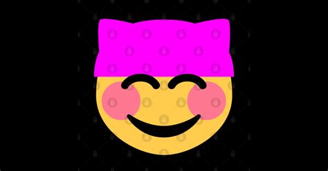 pink pussy hat emoji pink pussy hat emoji sticker teepublic