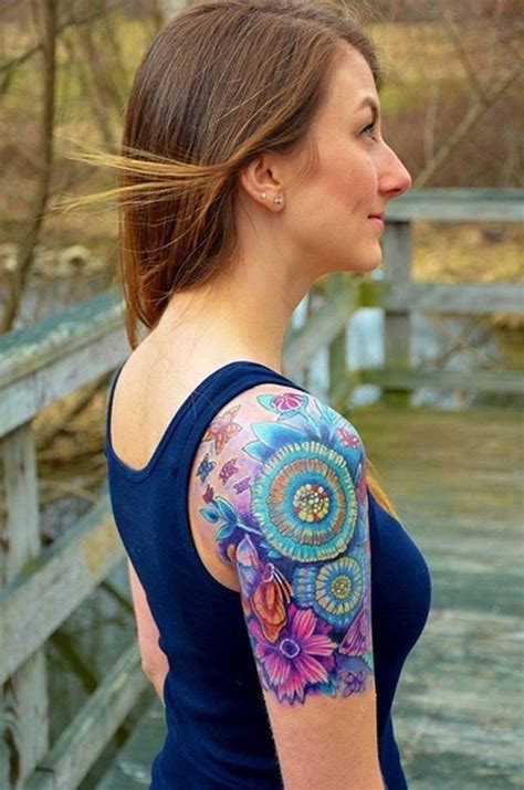 Cool And Pretty Sleeve Tattoo Designs For Women Styletic