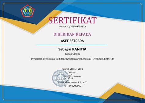 Apakah kamu salah satu diantara oang yang sedang berjuang menyerahkan surat. Aneka Contoh Sertifikat Resmi Terbaik Guna Menciptakan ...