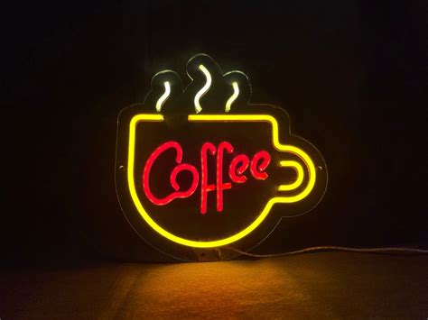 Coffee Led Neon Sign Etsy
