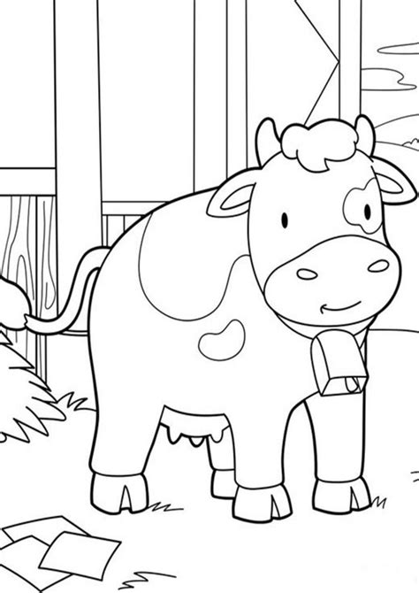 Free & Easy To Print Cow Coloring Pages - Tulamama