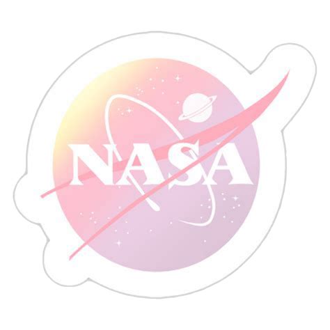 Stickers Nasa Space Pastel Pink Sticker By Daiscies