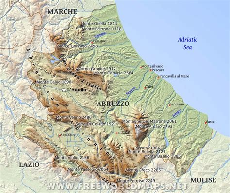 Region Of Abruzzo Italia Mia