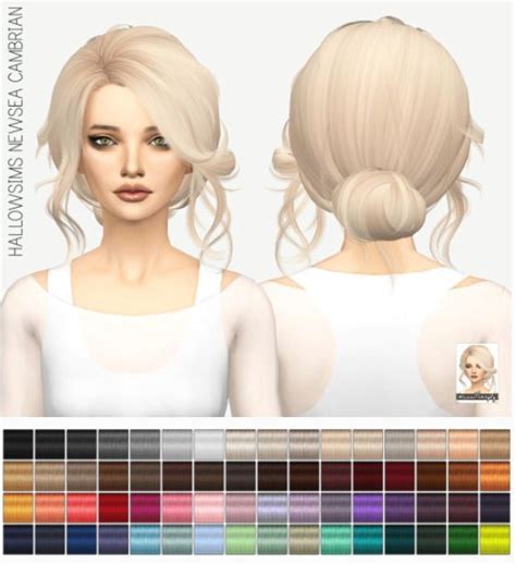 Miss Paraply Newsea`s Cambrain Hair Solids • Sims 4 Downloads Sims