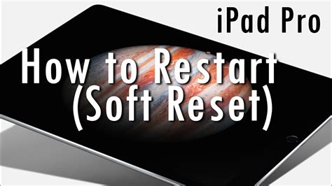 Ipad Pro How To Restart If It Freezes H2techvideos Youtube