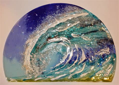 Dana Worley Fused Glass Designs Glass Craft And Bead Expo 2015 Making Waves With Unique Glass