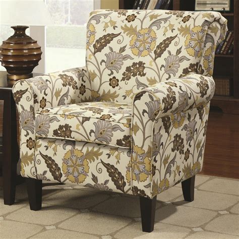 Floral Accent Chair For Living Room Home Furniture Design