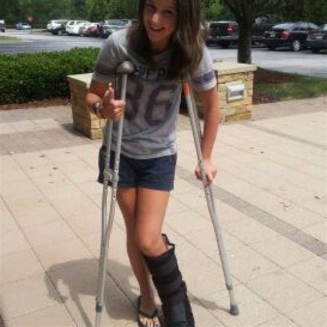 I Stress Fractured My Ankle And Got Crutches So I Dont Mess Up My Hip