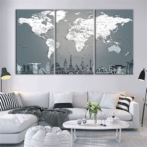 World Map Masterpiece Ii Wall Art Digital Art Map Wall Art Large