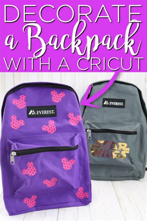 Diy Backpacks Adding Personalization With A Cricut Angie Holden The