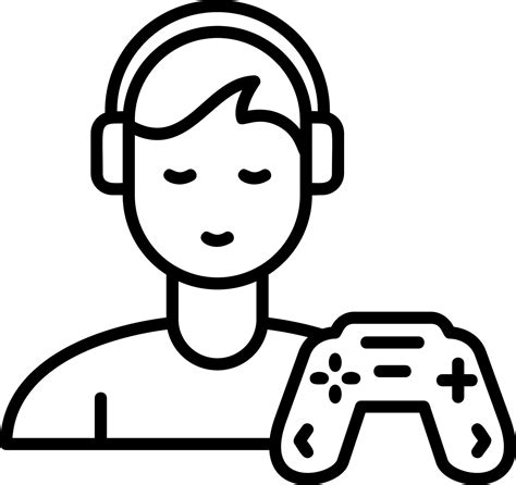 Gamer Vector Icon 20316472 Vector Art At Vecteezy