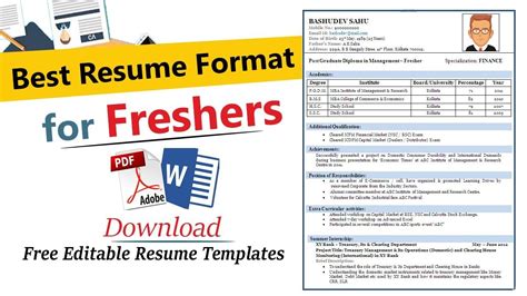 For the majority of jobs these days, a hiring manager has a few expectations from a fresher resume. Resume format for freshers |Best resume format for freshers | Resume for... in 2020 | Best ...