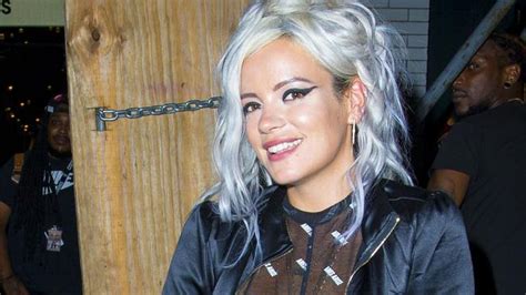 Lily Allen Performs At No Shame Tour Concert In Revealing Shirt Outfit