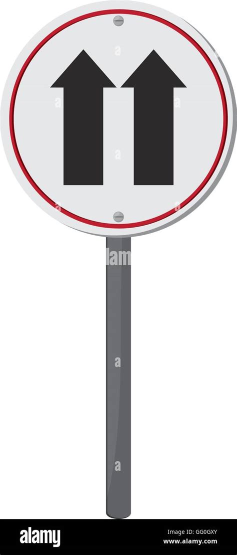 One Way Traffic Sign Icon Stock Vector Image And Art Alamy