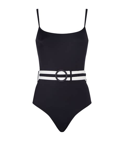 Solid And Striped Nina Belted Swimsuit Harrods Us