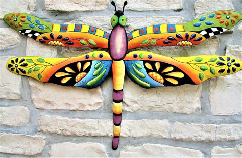 Dragonfly Wall Decor Dragonfly Painting Dragonfly Art Metal Wall