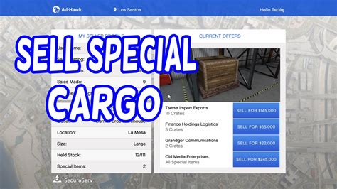 Gta 5 Sell Special Cargo Daily Objective Youtube