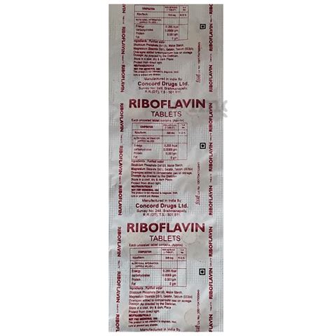 Riboflavin Tablet Buy Strip Of 100 Tablets At Best Price In India 1mg