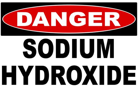 Danger Sodium Hydroxide Sign Signs By Salagraphics