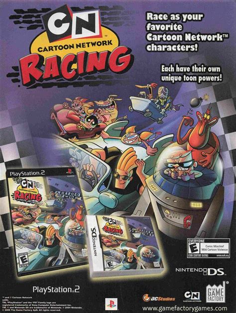 Cartoon Network Racing Playstation 2 Video Game Magazine Full Page