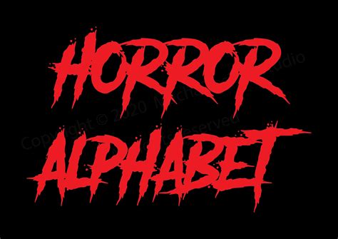 Horror Font Svg Horror Alphabet Svg Horror Svg Instant Etsy New Zealand