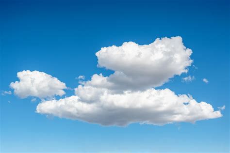 White Cumulus Clouds In Blue Sky · Free Stock Photo