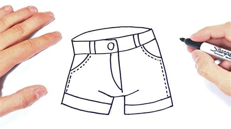 Como Dibujar Unos Pantalones Cortos Easy Drawings Dibujos Faciles Dessins Faciles How To