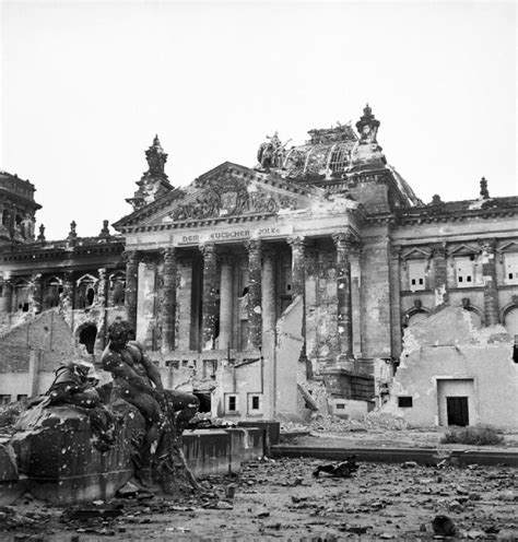 The German Reichstag After Its Capture By The Allies In World War Ii