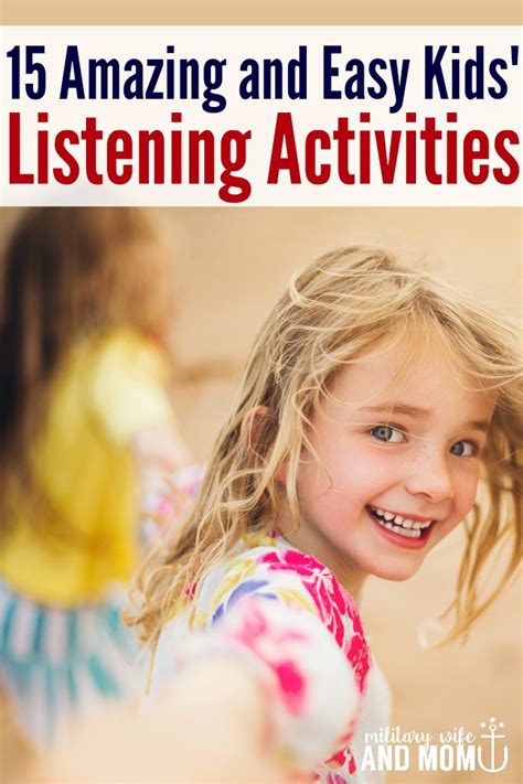 15 Awesome Listening Activities For Kids Listening Activities For