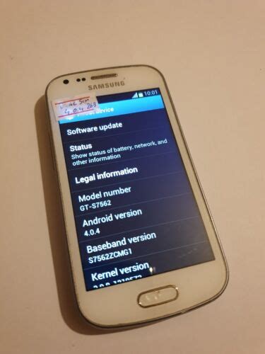 Samsung Galaxy S Duos Gt S7562 Pure White Unlocked Dual Sim Ebay