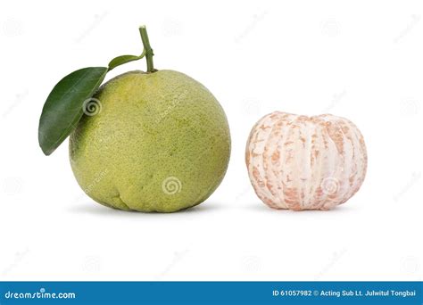Pomelo Citrus Paradisi Close Up On Fruits Stock Photography