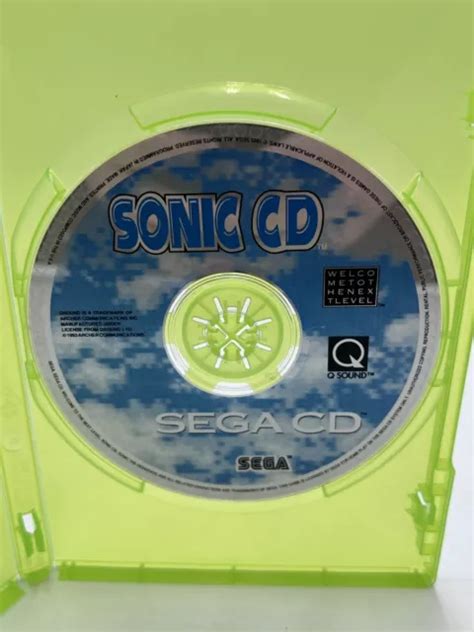 Sonic Cd Sega Cd 1993 Game Disc Only Tested 4499 Picclick