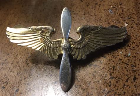 Wwii Us Army Air Force Silver Pilot Props And Gold Wings 2795 Picclick