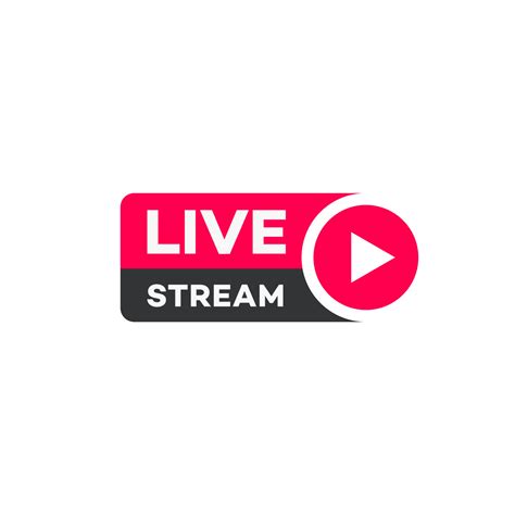 Vector Live Stream Logo Estilo Plano Vector En Vecteezy