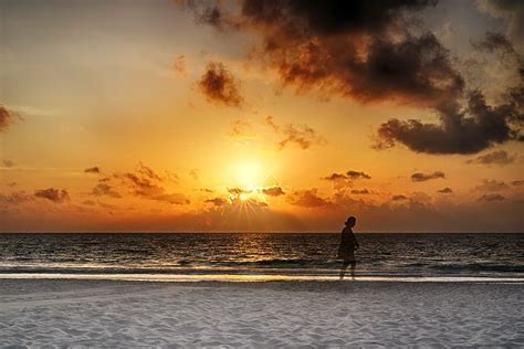 Free Download Beach Mexico Cancun Sunset Water Sky Sea Beauty