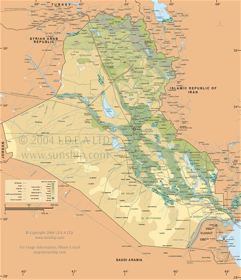Major reference point for iraq news. Iraq - Large Map (2004) | CosmoLearning History