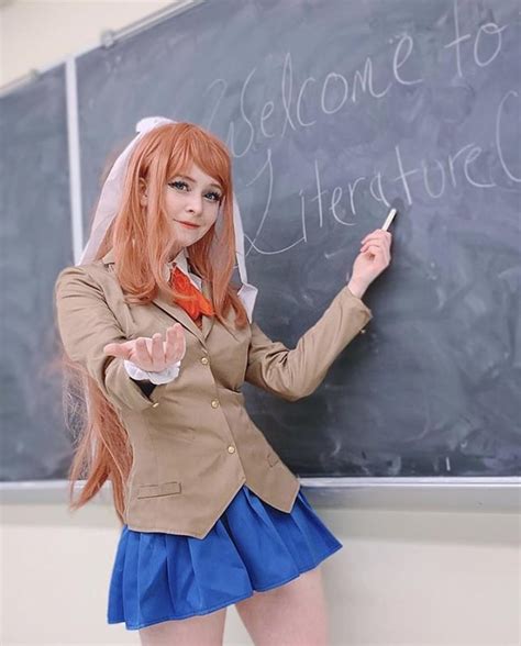 Somebodys Awesome Cosplay Of Monika Aka The Best Girl Rddlcshowcase