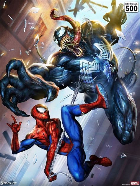Art Print Spider Man Vs Venom Derivstore